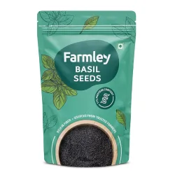 Farmley Basil Seeds 300 g I Seeds for Eating | Seeds for Weight Management | Rich in Omega-3 fatty acids, amino acids & 