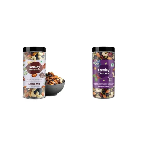 Image of Farmley Dry Fruits Mix 855g I Panchmeva 405g & Trail Mix 450g