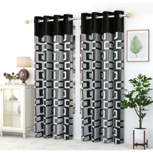 Image of FARRELL Home Decor -1 Piece Polyester Flower lace Bedroom Curtain
