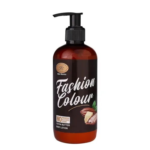 Image of FASHION COLOUR Cocoa Body Lotion | All Season Moisturizer for Body with Cocoa Butter | Non-Sticky Body Lotion | Suitable