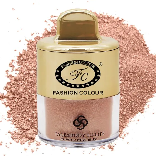 Image of FASHION COLOUR Face and Body Hi-Lite Bronzer | Highlighter For Effortless Shine | Soft Glow Highlighter | Mettalics Body