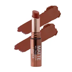 Fashion Colour Platinum Matte No Transfer Lipstick | Stay Upto 10 Hours | Luxurious Soft Silky Texture | No Fade | Lightweight Feel All Day | Matte Finish | Stunning Shades (609-Red Iron, 3....