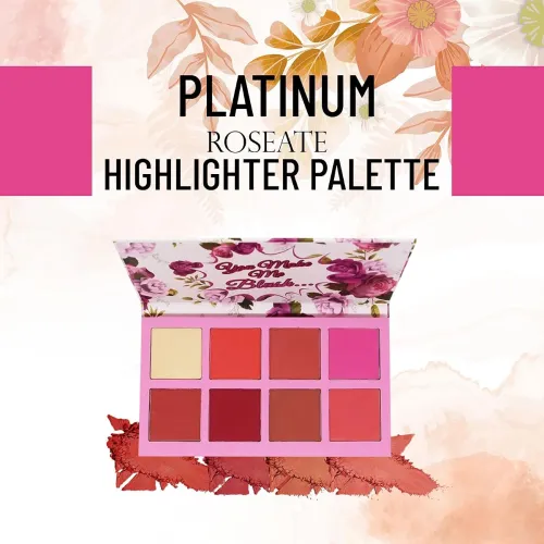 Image of FASHION COLOUR Roseate Platinum 8 Colour Professional Blusher and Highlighter