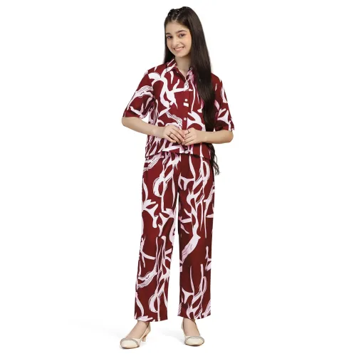 Image of Fashion Dream Girl's Cotton Blend Printed Clothing Set|Girl Combo Set|Top