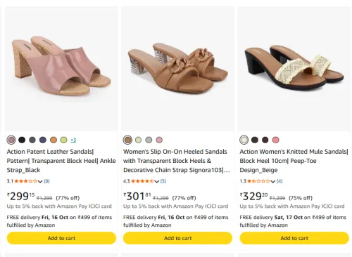 Image of Fashion Sandals at minimum 72% Discount