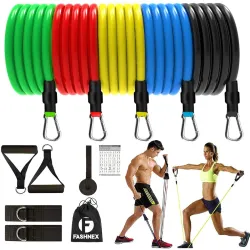 Fashnex Resistance Bands Set for Exercise, Stretching