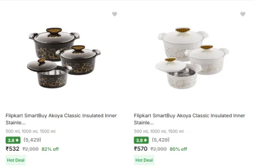 Image of Fast | Insulated Casserole Set * Pack of 3 @ Starting ₹532