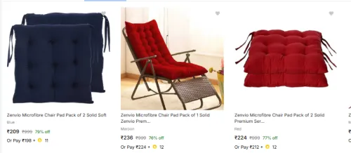 Image of FAST Premium Long Chair Pad Starts at ₹209