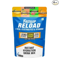 Fast&Up Reload Electrolytes Powder for Hydration 5 Essential Electrolytes + Vitamin C & B12 