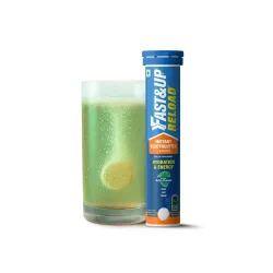 Fast&Up Reload (5 Litres) Low Sugar energy drink for Instant Hydration - 20 Effervescent Tablets with all 5 Essential Electrolytes + Added Vitamins - Certified Electrolytes Drink - Aam Panna...