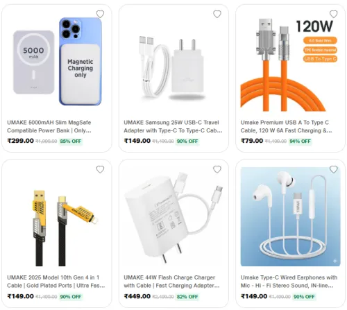Image of Fast Loot | Mobile & Tablet Accessories @ Up to 94% Discount 