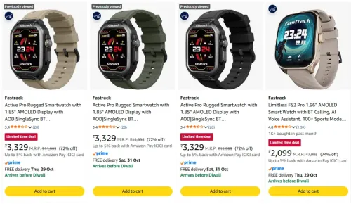 Image of Fastrack Active Pro Rugged Smartwatch at minimum 72% Discount