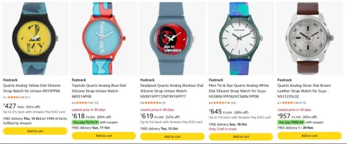 Image of Fastrack Analog Watch at minimum 50% Discount