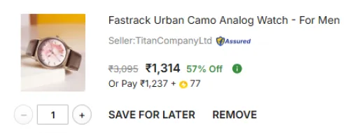 Image of Fastrack  Analog Watch - For Men NT3295SL01