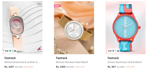 Image of Fastrack Analog watch Minimum 50% Discount