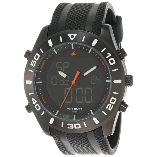 Image of Fastrack Casual Analog-Digital Black Dial Men's Watch NM38034NP01/NN38034NP01