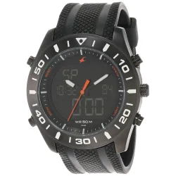 Fastrack Casual Analog-Digital Black Dial Mens Watch NM38034NP01/NN38034NP01