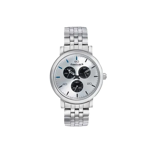 Image of Fastrack Dial It Up Quartz Multifunction Silver Dial Stainless Steel Strap Watch for Men