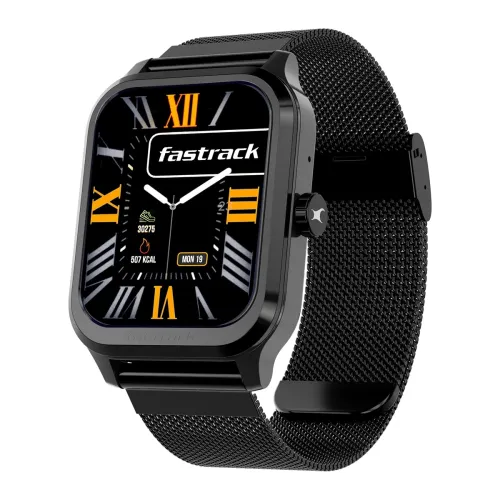 Image of Fastrack Jupiter Retro 1.83\' Display Smart Watch with Bluetooth Calling, Functional Crown, Metal Strap, 100+ Sports Mod