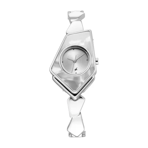 Image of Fastrack Younique Quartz Analog Silver Dial Metal Strap Watch