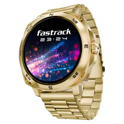 Fastrack Radiant FX3 Smartwatch (AMOLED, BT Calling, Gold)