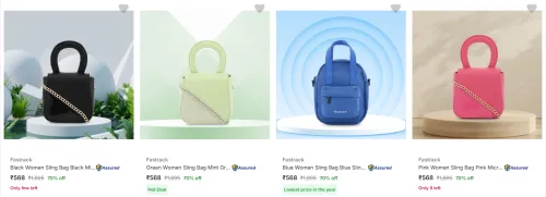 Image of Fastrack Sling Bags at minimum 70% Discount