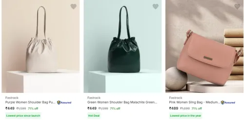 Image of Fastrack Sling Bags at Minimum 70% Discount