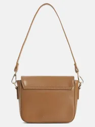 Fastrack Solid Shoulder Bag (Brown, 1.6236 L)