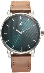 Fastrack Stunners 6.0 Fastrack Stunners Green Dial Brown Leather Strap Analog