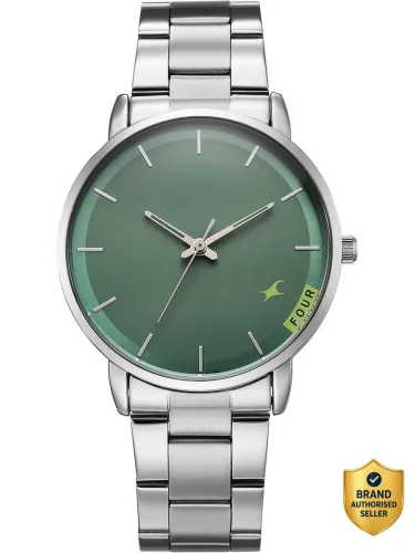 Image of Fastrack Stunners X Quartz Green Dial Steel Stainless steel Strap Analog Watch