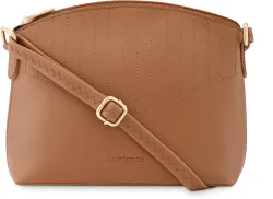 Fastrack  Tan Women Sling Bag 