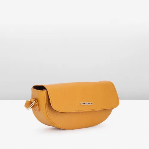 Image of Fastrack Textured PU Half Moon Sling Bag