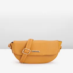 Fastrack Textured PU Half Moon Sling Bag