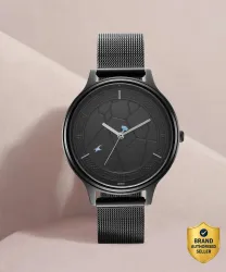 Fastrack Thor Black Dial Black Stainless Steel Strap Analog Watch - For Girls NR6269NM01