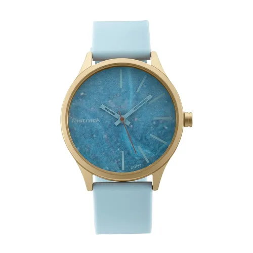Image of Fastrack Topicals Quartz Analog Blue Dial Silicone Strap Unisex Watch