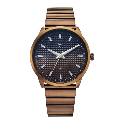 Image of Fastrack Vyb Arcane with Quartz Analog Black+Coffee Dial Watch for Men