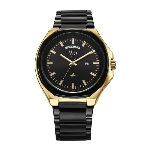 Image of Fastrack Vyb Orion Quartz Analog Black Dial Watch for Men