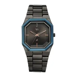 Fastrack Vyb Pioneer with Quartz Analog Grey Dial Grey Alloy Strap Watch for Men 