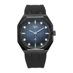 Fastrack Vyb Rebel Quartz Analog Black Dial Black Silicone Strap Watch for Men - FV30017NP04W