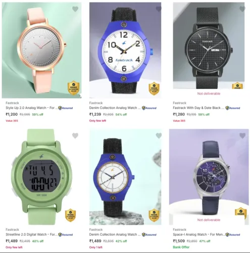 Image of Fastrack Watches at minimum 60% Discount