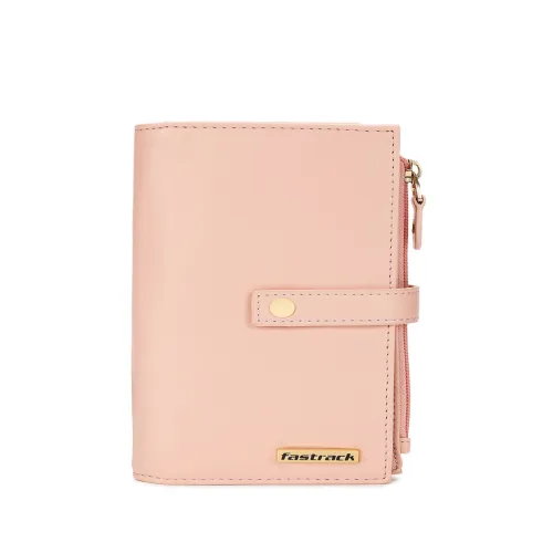 Image of Fastrack Women Pink Solid Two Fold Wallet