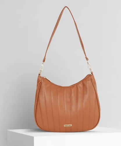 Image of Fastrack Women Tan Shoulder Bag