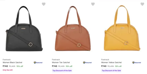Image of Fastrack Women's Handbags at minimum 70% Discount