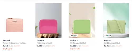 Image of Fastrack Women's Wallets & Handbags Flat 70% Discount