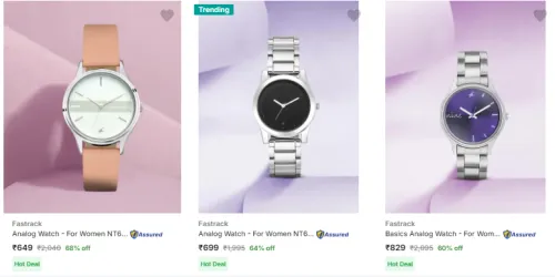 Image of Fastrack Women's Wrist Watches at Minimum 60% Discount