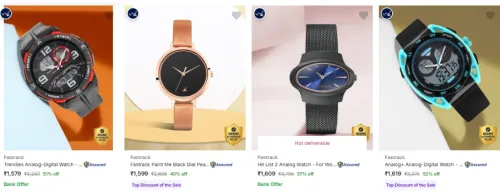 Image of Fastrack Wrist Watches at minimum 50% Discount
