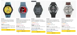 Fastrack Wrist Watches at minimum 55% Discount