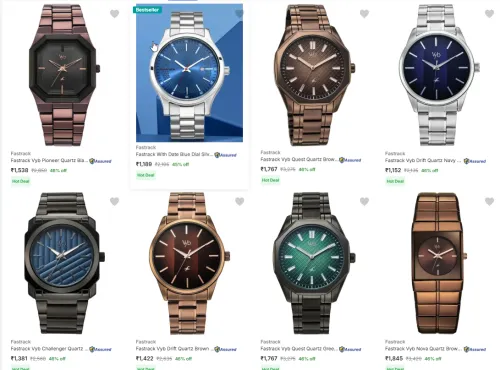 Image of Fastrack Wrist Watches starting @ ₹1009