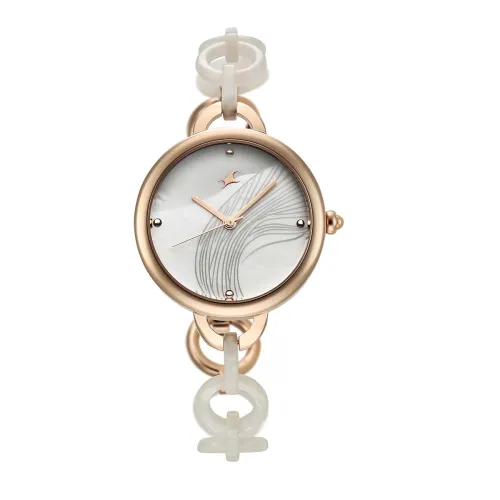 Image of Fastrack Younique Quartz Analog Metal Strap Watch for Girls 
