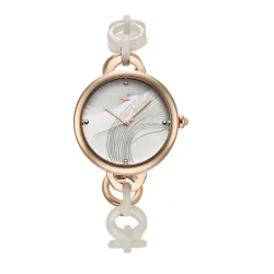 Fastrack Younique Quartz Analog Metal Strap Watch for Girls 
